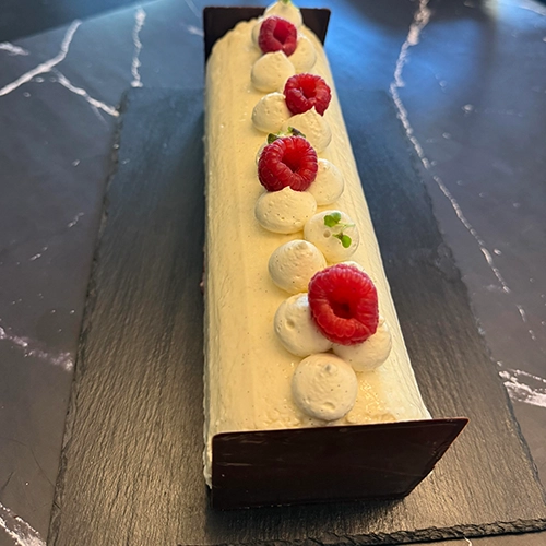 Bûche Vanille & Framboise