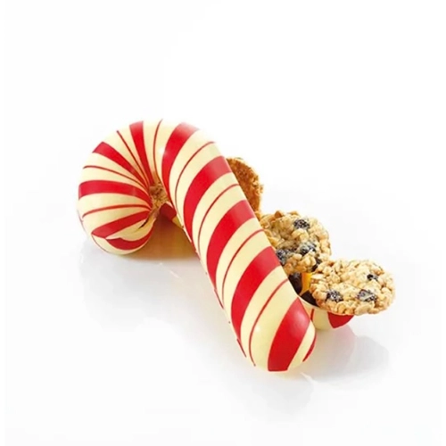 Moulage Sucre d’Orge en Chocolat Blanc Garni de Sablés à la Cannelle